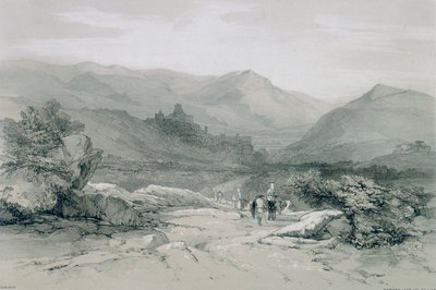 Ansichten von Rom und seiner Umgebung: Stadt und Tal von Subiaco von Edward Lear